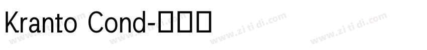Kranto Cond字体转换